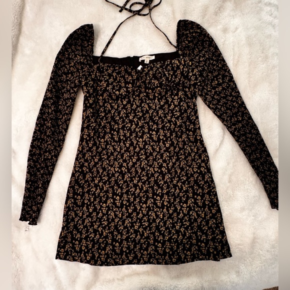 ⛈️Sale⛈️ NWT LA Hearts Long Sleeve Bustier Smocked Mini Dress - M - Picture 4 of 5